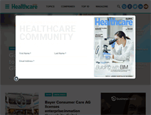 Tablet Screenshot of healthcareglobal.com